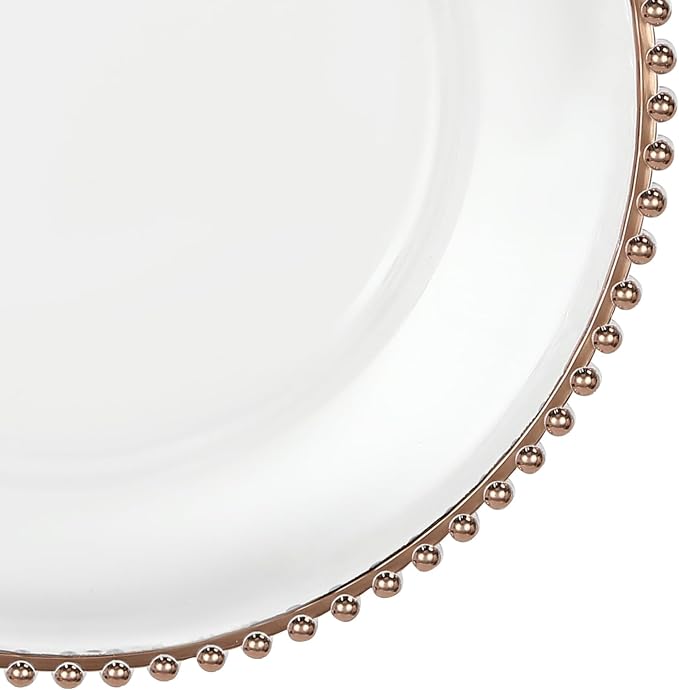 25 Pack Reusable Plastic Clear Charger Plates, 13 Inch Charger Plates - Image 4