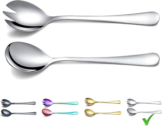 Salad Server Set, Berglander Stainless Steel Salad Serving Set, Salad Servers by Berglander