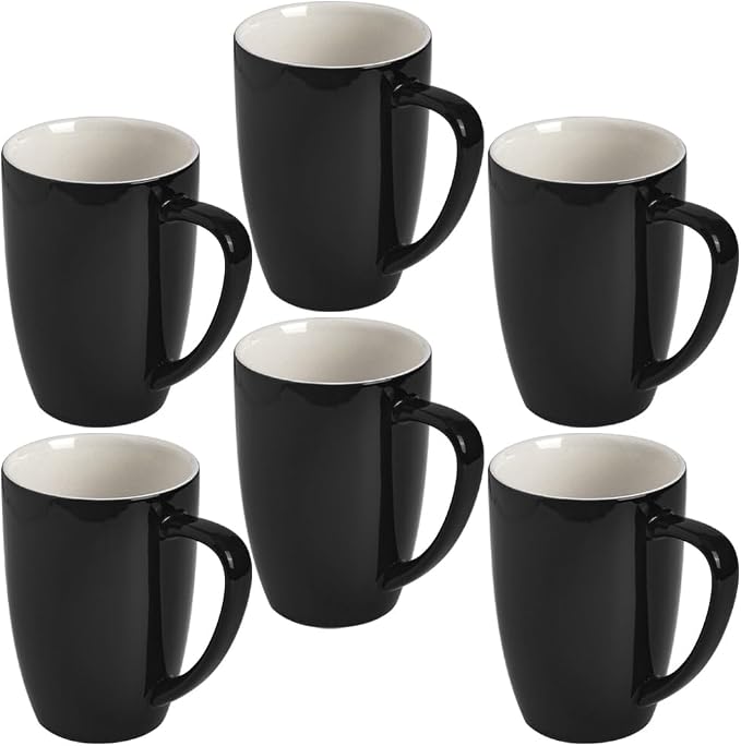 homEdge Porcelain Mug Set, 16 Ounces Cup by homEdge