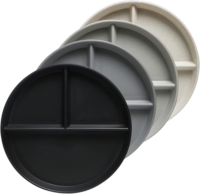 9 Inch Unbreakable Divided Plates by greenandlife