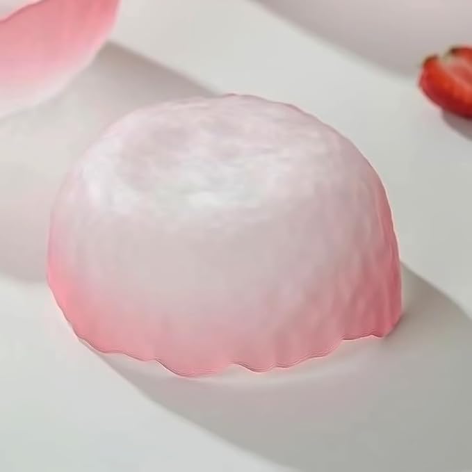 Glass Bowl for Salad Candy Fruit Serving, Decorative Bowl, Dish-Pink 4.9" | - Image 7