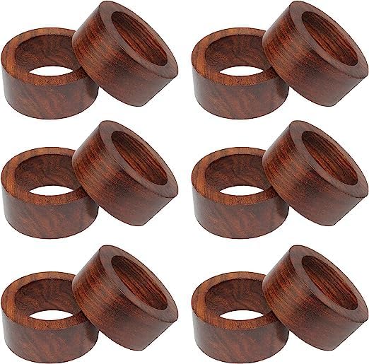 Napkin Rings for Dining Table, Classic Farmhouse Style, Holiday and Party Decor - Image 4