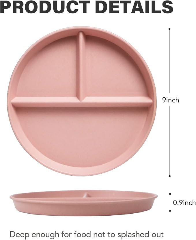 9 Inch Unbreakable Divided Plates - Image 2