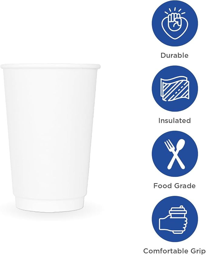 Karat C-KIC516W 16 oz Insulated Paper Hot Cup - Image 2