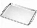16.3" x 11" Large Serving Platters, Stainless Steel Heavy-Duty Large Serving by SANQIAHOME