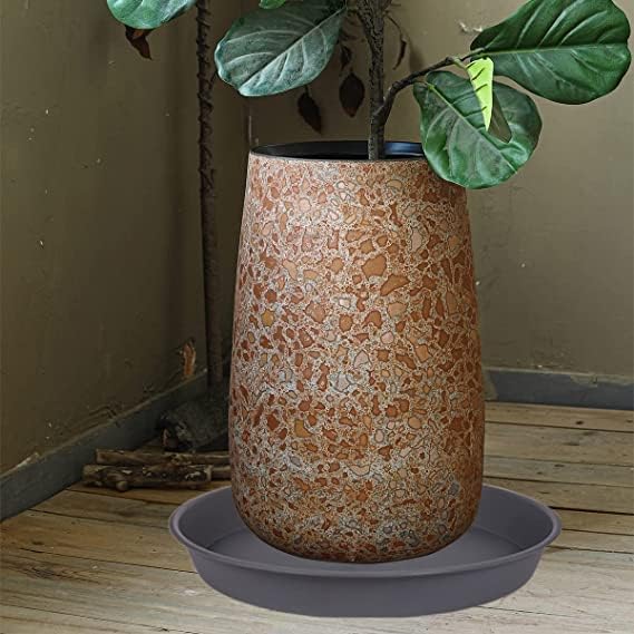 6 Pack of 7 8 inch Plant Saucer, Heavy Duty Plastic Plant Water Tray 8 inch - Image 6