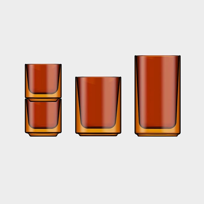 Terra Kaffe Sienna Picco 3 oz Double-Walled Espresso Glasses – Borosilicate - Image 4