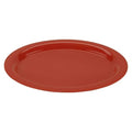 GET 13 1/2" x 10 1/4" Orange Oval Melamine Dinner Plate | Dishwasher safe by Unknown