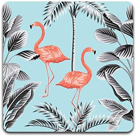 Tropical Flamingo Square Coaster Set - Image 2