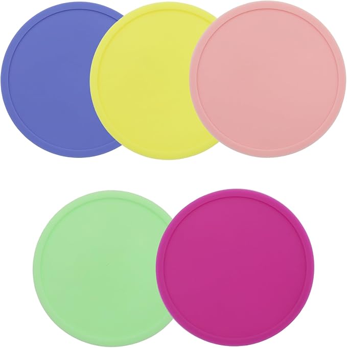 5 Pack Coasters, Non-Slip Cup Coasters by Unknown