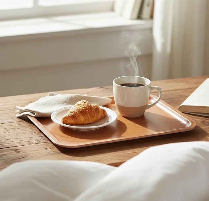Wood Grain Serving Tray Set of 2 - Image 2