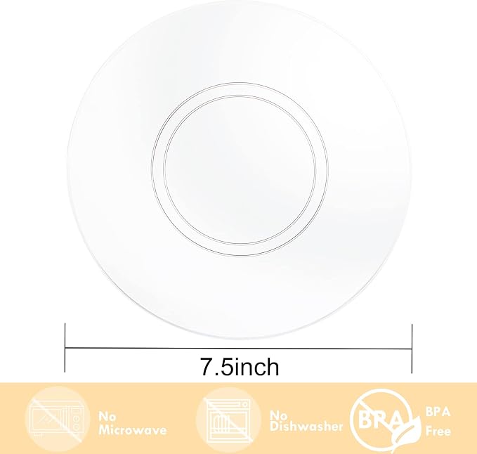 100pcs Clear Plastic Plates for Party - Image 2