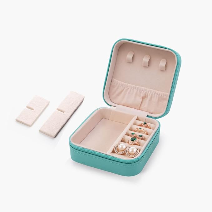 ZPROW Travel Jewelry Case, Mini Portable Jewelry Travel Boxes, Small Jewelry - Image 4