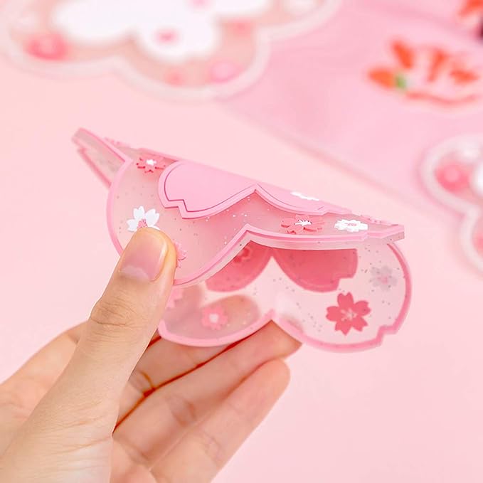 Sakura Coffee Cup Mat Kawaii Coaster 2PCS Cute Cherry Blossom PVC Home Tea Mug - Image 3