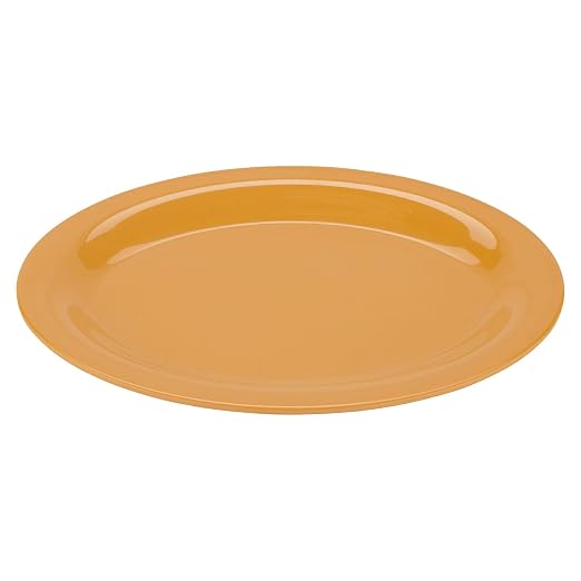 G.E.T. OP-120-TY Melamine Oval Serving Platter / Dinner Plate, Tropical Yellow by Unknown