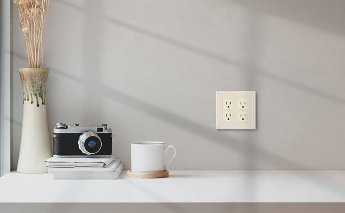 Modern Edge Decorative Wall Plate Switch Plate Outlet Cover, Durable Solid Zinc - Image 6