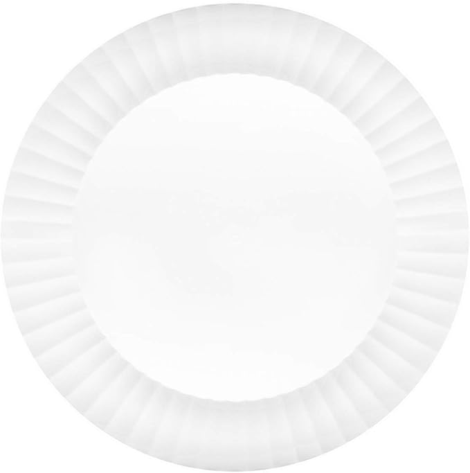 Party Essentials Deluxe Quality Hard Plastic Dinnerware Party Plates, 7.5" by PartyEssentials