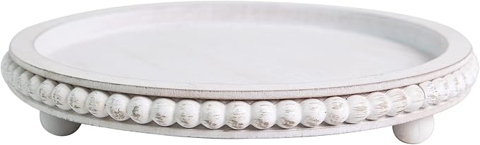 HPC Decor 12in Round Wood Tray - Image 9
