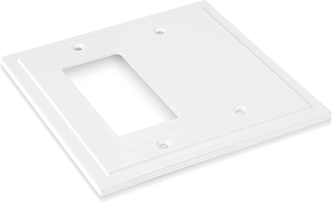 Modern Edge Decorative Wall Plate Switch Plate Outlet Cover, Durable Solid Zinc - Image 5