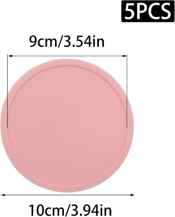 5 Pack Coasters, Non-Slip Cup Coasters - Image 2