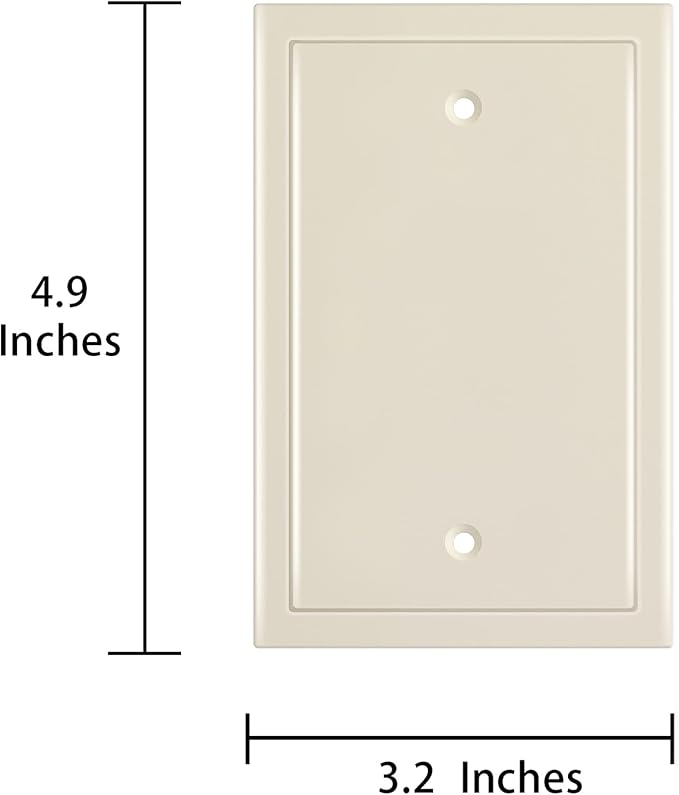 Modern Edge Decorative Wall Plate Switch Plate Outlet Cover, Durable Solid Zinc - Image 3