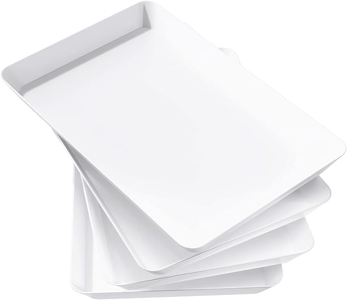 Lifewit 4 Pcs Large Serving Tray by Lifewit