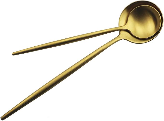 JASHII Luxury Gold Flatware, 20-piece Elegant Cute 18/10 Stainless Steel - Image 5