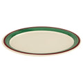 GET OP-135-PO Melamine Oval Serving Platter / Dinner Plate, 13.5" x 10.25" by Unknown