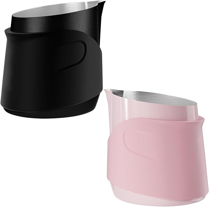 Handleless Frothing Jar Stainless Steel Construction Milk Frother Steamer Cup - Image 5
