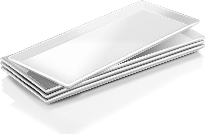 DOWAN 14.5" Rectangular Plates Set of 4 by DOWAN