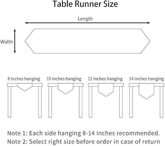 ARTABLE Burgundy Rectangle Fabric Table Runner Finished Edge 16 x 28 Inch | - Image 6