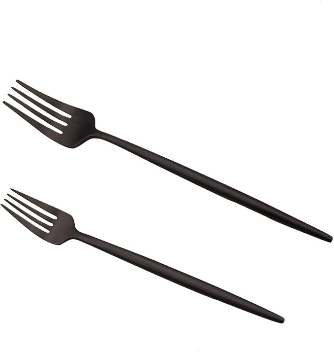 JASHII Luxury Black Flatware, 24-pieces Elegant Cute 18/10 Stainless Steel - Image 5