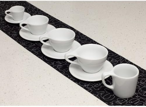 notNeutral Lino Porcelain Cup & Saucer Large Latte 12 oz - Image 7