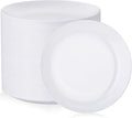 Nervure 100PCS White Plastic Plates by Nervure