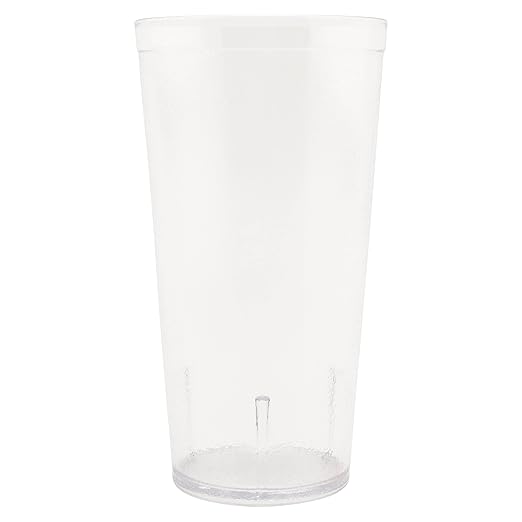 G.E.T. 6620-1-CL-EC Heavy-Duty Plastic Restaurant Tumblers, 20 Ounce, - Image 2
