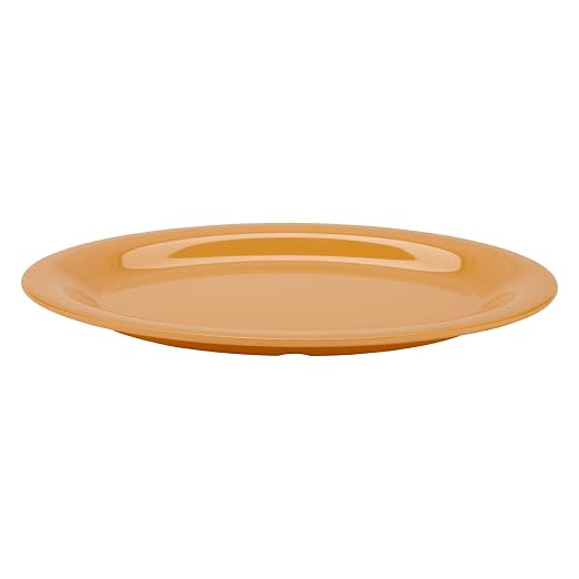 G.E.T. OP-120-TY Melamine Oval Serving Platter / Dinner Plate, Tropical Yellow - Image 3