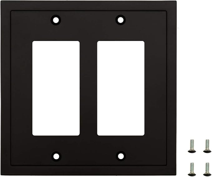 Modern Edge Decorative Wall Plate Switch Plate Outlet Cover, Durable Solid Zinc - Image 8