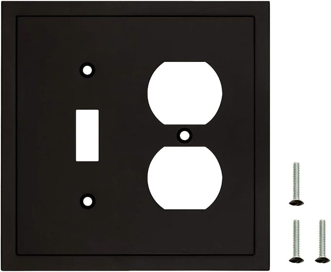 Modern Edge Decorative Wall Plate Switch Plate Outlet Cover, Durable Solid Zinc - Image 8