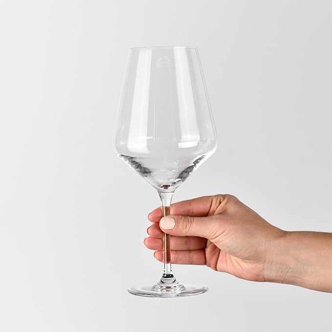 Krosno Crystal Red Wine Glasses | Set of 4 | 24.7 oz | Avant-garde Collection | - Image 2