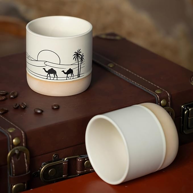 7oz 8oz Ceramic Mug Cups with DIY Canvas - Image 4
