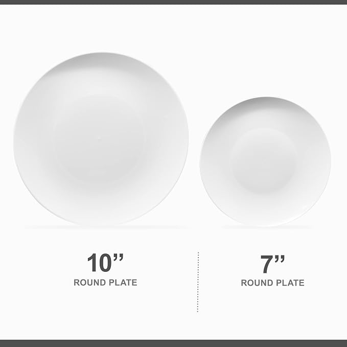 PLASTICPRO 32 Piece Combo Plates Set - Image 5