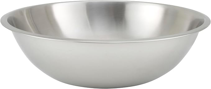 Winco 16 qt Stainless Steel Mixing Bowl | Dishwasher safe, Heavy-duty, by Fonteme