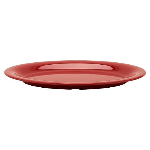 GET 12" x 9" Oval Melamine Dinner Plate | Dishwasher safe, Shatterproof - Image 3