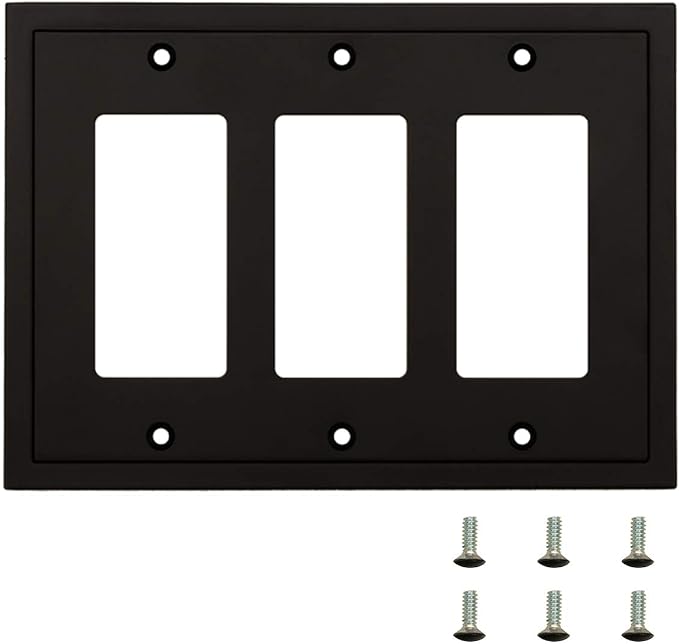 Modern Edge Decorative Wall Plate Switch Plate Outlet Cover, Durable Solid Zinc - Image 8