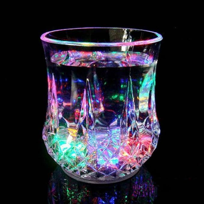 Flash Light Up Cups Glowing LED Beer Wine Whisky Liquor Crystal Glasses Tumbler - Image 3