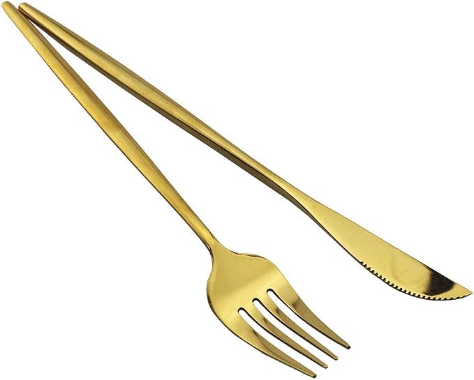 JASHII 30-Piece Stainless Steel Satin Finish Flatware Set - Image 6