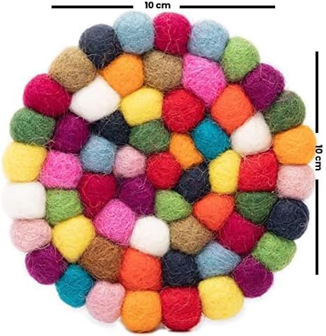 Round Felt Ball Coasters - Image 5