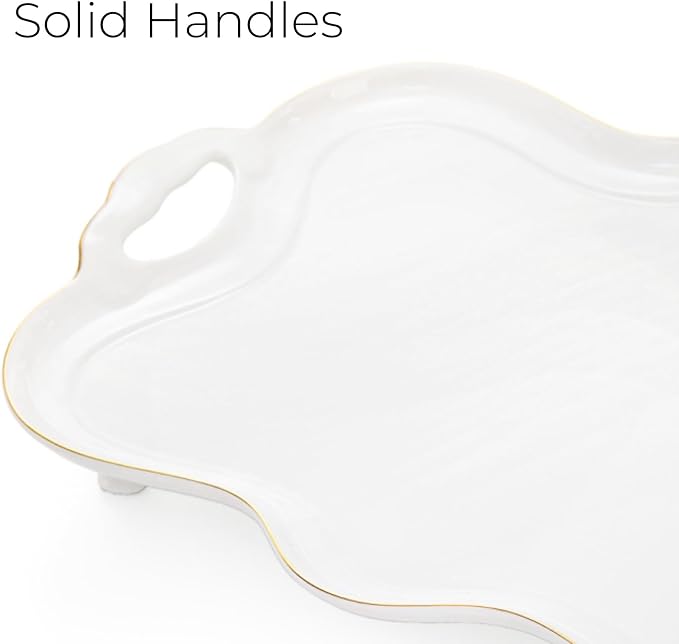 Tlence 16" Large Ceramic Serving Tray - Image 3