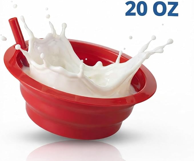 20 Oz Cereal Bowls with Built-In Straws - Image 2