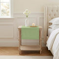 Classic Linen™ by D'Moksha Sage Green Table Runner 48 Inches, 100% Pure Linen by DMokshaHomes